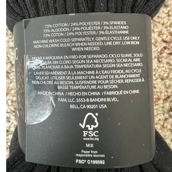 NWT Men's Banana Republic Dress Socks, Black, 6-pair, Shoe Size 7-12 - Picture 4 of 7